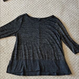 Lane Bryant Black and Gray Women's Top
